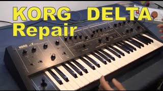 MF#15 korg delta DL-50 vintage analog strings synthesizer repair