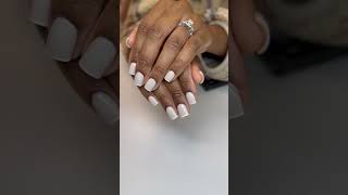 My client asked for a simple but cute set! This is what we came up with! Bunny white nails🐰