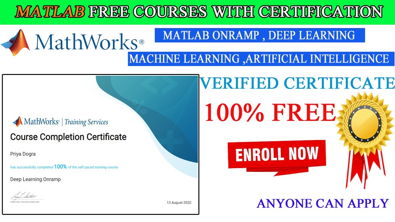 Deep Learning MATLAB And Simulink Training Free Course With Certificate ...