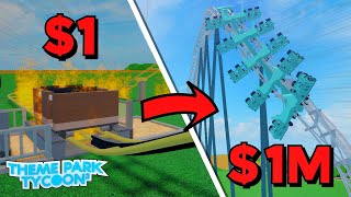 $1 VS $1 000 000 Roller Coaster!  - Theme Park Tycoon 2