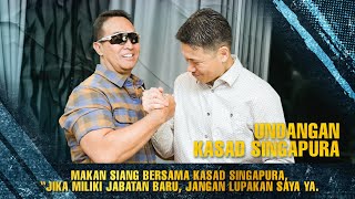 Makan Siang Bersama Kasad Singapura : Jika Miliki Jabatan Baru Jangan Lupakan Saya ya