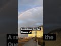 Rainbow appears outside NATO as flags fly at half-mast for Queen Elizabeth