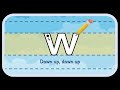 'w' letter formation