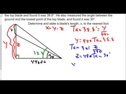 Geometry Midterm Review 1 Trig Applications - YouTube