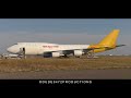 kalitta air 747 446bcf n743ck landing and close up taxi at calgary airport ᴴᴰ