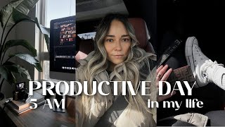 5AM *PRODUCTIVE* DAY IN MY LIFE: early morning habits, workouts & more