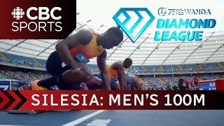 Meeting record in men's 100m (No points towards championship) at Diamond League Silesia | CBC Sports