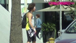 Redfoo Of LMFAO Briefly Spotted Riding A One Wheeled Scooter Down Sunset Blvd. 9.17.16