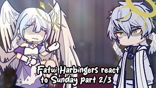 Fatui Harbingers react to Sunday as a new member || part 2/3 || speed 2×