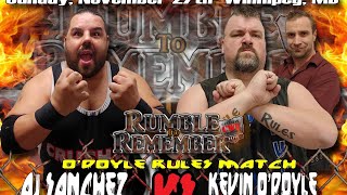 CWE Rumble: The Canadian Crusher Aj Sanchez vs The Boston Bruiser Kevin O’DOYLE. O’DOYLE Rules match