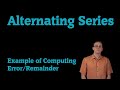 Example: Computing Error for an Alternating Partial Sum