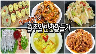 19,000원으로 일주일 반찬만들기👩‍🍳/ 식비절약/반찬만들기/side dish