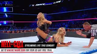 Charlotte Taps Out for SharpShooter Natalya And Carmella Wins - SmackDown Live 3rd October 2017