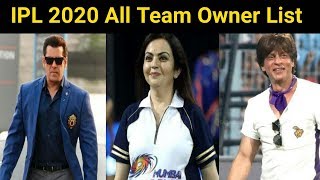 IPL 2020 All Team Owner List | All Team Squad Ipl 2020 | CSK, KKR, Mi, RCB, SRH, DC, KXIP,  RR