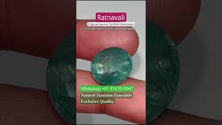 Ratnavali : Natural zambian emerald exclusive quality #naturalemerald #emerald #authenticgemstone