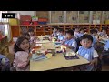 笠間市　ともべ幼稚園「初めての給食」