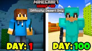 FINALE - 100 Days In DESERT Only World In Hardcore Minecraft 😰| TWIST