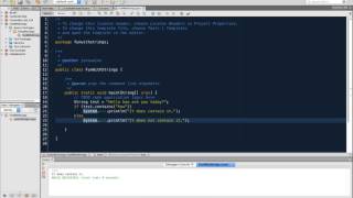Java Programming - String Functions - contains()