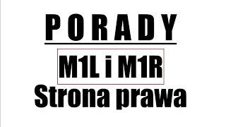 PORADY. M1L i M1R strona prawa