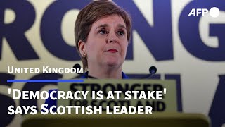 'Democracy is at stake' says Scottish leader after UK Supreme Court denies referendum right | AFP