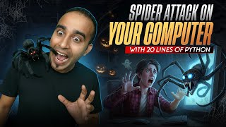 Scary Halloween Prank || Spider Attack || TKinter Project || Halloween Project || Python Tutorial