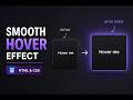 Smooth Hover Card Animation with HTML & CSS 🔥