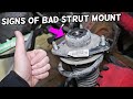 SYMPTOMS OF BAD STRUT MOUNT demonstrated on KIA OPTIMA, Bad Shock Mount