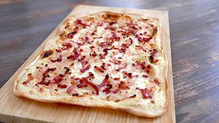 Flammekueche Tarte Flambée v2 | Recette Facile | wa's Cuisine | タルトフランベ