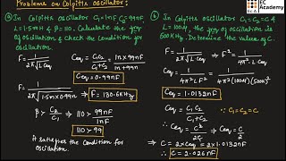 AEC#26 Problems on colpitts oscillator || EC Academy #oscillators #analogelectronics