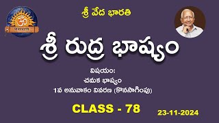 శ్రీ రుద్ర భాష్యం | Class - 78 |  @shrivedabharathi3570