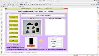 Shape Detection and Recognition using Image Processing Matlab Project Code