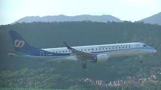 華信航空 Mandarin Airlines ERJ-190AR(B-16827) AE-1270 金門(KNH)→松山(TSA) landing