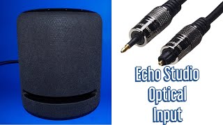 Amazon Echo Studio - Mini Optical input - Use your Echo Studio as a soundbar!