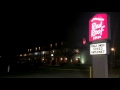 retail lights at night in a ghost town city of dennison uhrichsville ohio