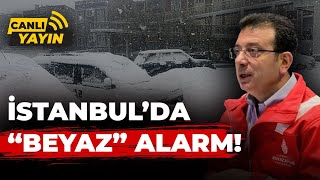 İstanbul Büyükşehir Belediye Başkanı Ekrem İmamoğlu yoğun kar yağışıyla ilgili AKOM'dan bilgi verdi!