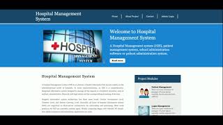 Hospital Management System | Python Django Project Tutorial
