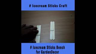 Garden Decor mini Craft idea with Ice-cream sticks or Popsicle sticks