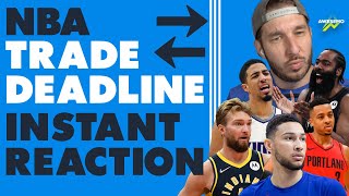 JAMES HARDEN TRADED FOR BEN SIMMONS | 2022 NBA Trade Deadline LIVE BREAKING News & Instant Reactions