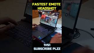 Fastest Emote Headshot || Laptop Handcam Gaming FreeFire #shorts #trending