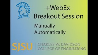 Using Breakout Sessions - WebEX