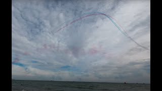 Bournemouth Air Festival 2022  Red Arrows, RAF Typhoon, Mustang, Airshow, SplitFire, Chinook 4K