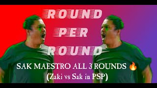 Sak Maestro all 3 Rounds VS ZAKI (PSP) | ROUND PER ROUND Galing🔥