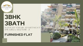 SANSAD VIHAR DWARKA SECTOR - 3 | LUXURY FLAT |3BHK +3BATH Flat ForSALE Dwarka|BEST FLAT | BEST DEAL|