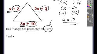 Forming & Solving Equations mathscast