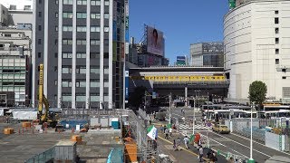 【渋谷フクラス】道玄坂一丁目駅前地区（東急プラザ渋谷跡地）の建設状況（2017年9月18日）