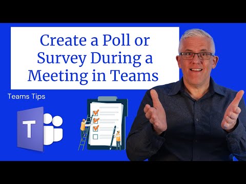 How to take a poll during a meeting in Microsoft Teams – Quick Tip #7