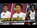 BATTLE OF THE 5 STARS! 🔥 Mikey Williams & Trey Parker vs. Marvel Allen in front of Donovan Mitchell!