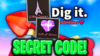 Dig it VALENTINES UPDATE CODES EIFFEL TOWER SHOWCASE! ROBLOX DIG IT CODES 2025