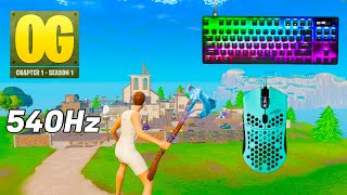 SteelSeries Apex Pro TKL ASMR 😴 Fortnite OG Solo Gameplay 🏆 Satisfying Keyboard Fortnite 360 FPS 4K