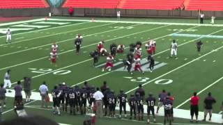 Michael Maua'i Kahuku JV Fullback #44 Highlight Sampler (Preseason vs. Saint Louis)